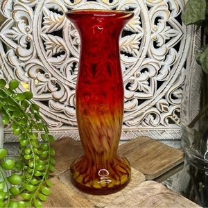 Vintage hand blown glass vase